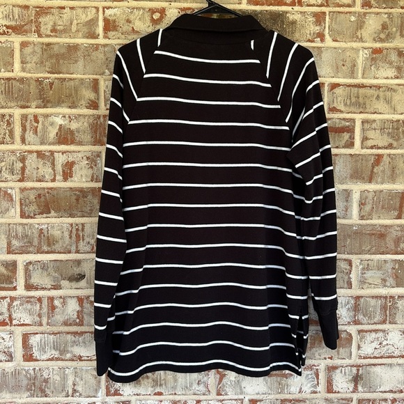 J. Crew Striped Asymmetrical Neck Raglan Sweater - Picture 5 of 11